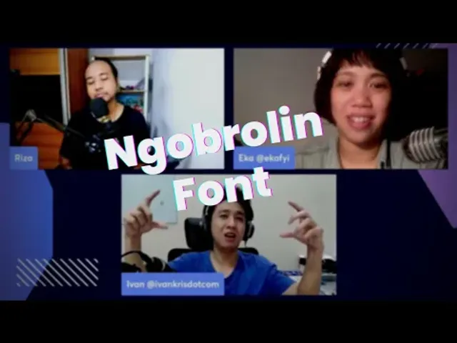 Ngobrolin Font - Ngobrolin WEB Ep11